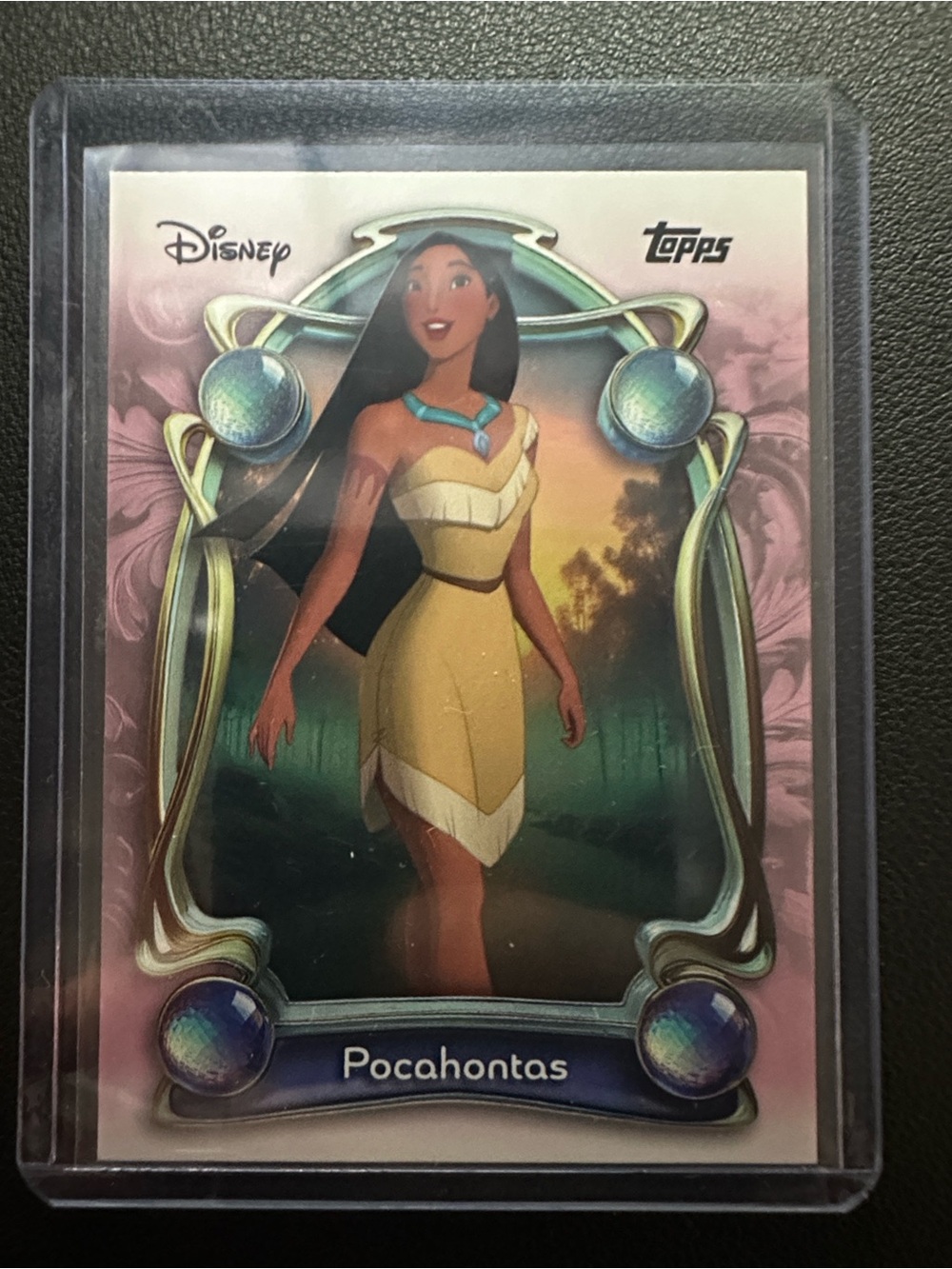 Pocahontas Collectible Card - Pink Accent